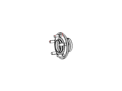 Chrysler 4779328AA HUB AND BEARING Brake