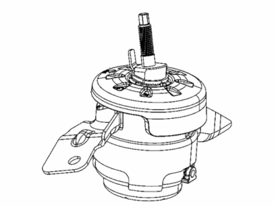 Jeep 68497466AA ISOLATOR Engine Mount Right Side