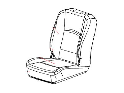 Mopar 5LC59XDVAA Cover Front Seat Back