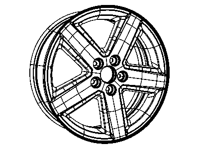 Jeep 1AN34XZAAC WHEEL Aluminum