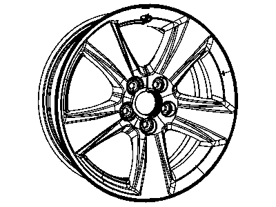 Mopar 1JX82SZ0AB Wheel Aluminum