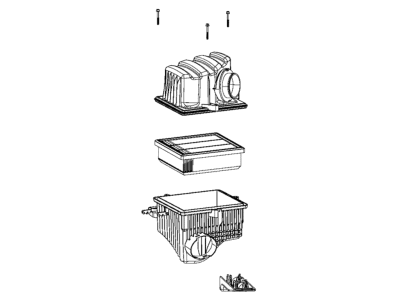 Jeep 68323202AA AIR CLEANER