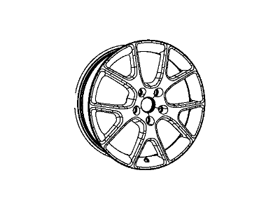 Dodge 1RU20XZAAA WHEEL Aluminum