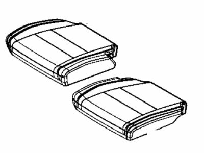 Mopar 6QR82JR1AA Cover Rear Seat Cushion 3RD Row