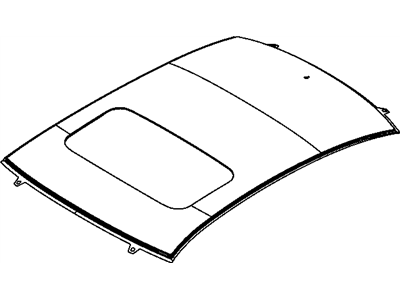 Mopar 5074470AE Panel Roof With Sunroof Opening 5074470AE Mopar Panel Roof With Sunroof Opening Illustration 1 of 1