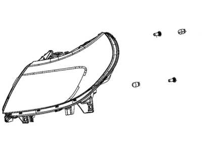 Ram 68154588AG HEADLAMP