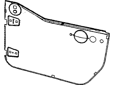 Jeep 55395433AA PANEL Front Half Door Outer