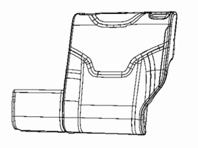 Jeep 6RU05DX9AA COVER Rear Seat Back 2nd Row Left
