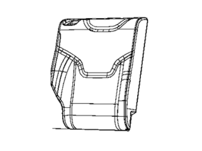 Mopar 6RU04LA8AA Cover Rear Seat Back 2ND Row Right Mopar 6RU04LA8AA Cover Rear Seat Back 2ND Row Right