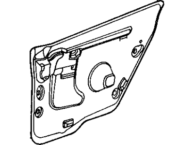 Mopar 4780249AB Water Shield Rear Door 4780249AB Mopar Water Shield Rear Door Illustration 1 of 1