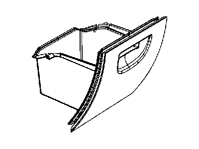 Jeep 5KD241DVAC GLOVE BOX Instrument Panel