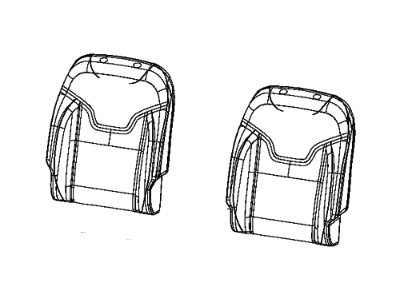 Mopar 7CS70LT5AA Cover Front Seat Back Mopar 7CS70LT5AA Cover Front Seat Back