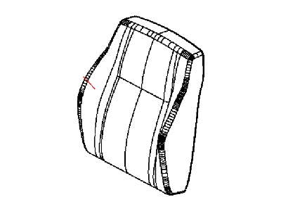 Mopar 1UD84DK2AA Cover Front Seat Back