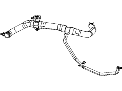 Jeep 5058482AF HOSE Radiator Inlet Radiator Inlet Hose Assembly