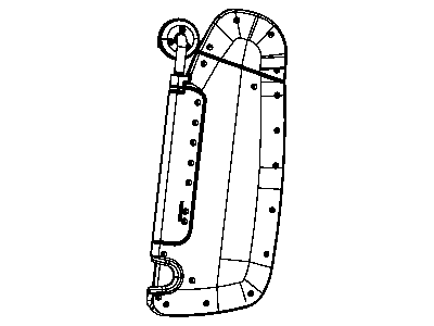 Dodge 1HR86BD1AB VISOR Right