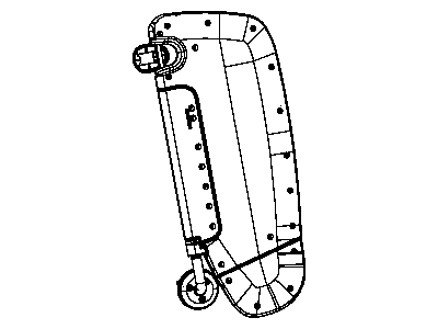 Dodge 1HR81BD1AB VISOR Left