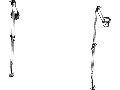 Jeep 1GE12LU5AC SEAT BELT Rear Outer