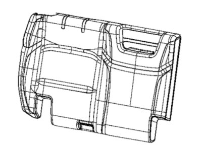 Mopar 7AU68STTAA Cover Rear Seat Back Right Mopar 7AU68STTAA Cover Rear Seat Back Right