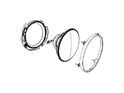 Jeep 55078149AA HEADLAMP