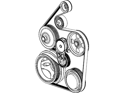 Ram 68050637AA PULLEY HUB KIT A/C Compressor