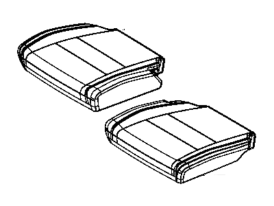 Mopar 6NS48DX9AA Cover Rear Seat Cushion 3RD Row Mopar 6NS48DX9AA Cover Rear Seat Cushion 3RD Row