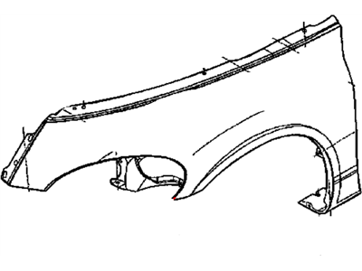 Chrysler 5015486AD FENDER Front