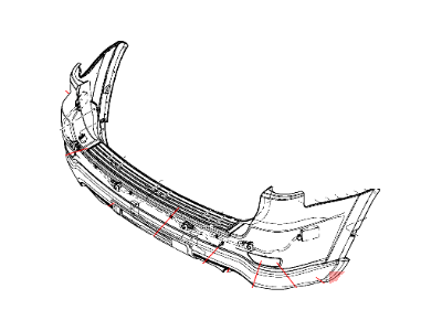 Jeep 68078315AB FASCIA Rear Lower