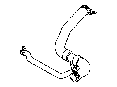 Jeep 5058489AE HOSE Radiator Outlet