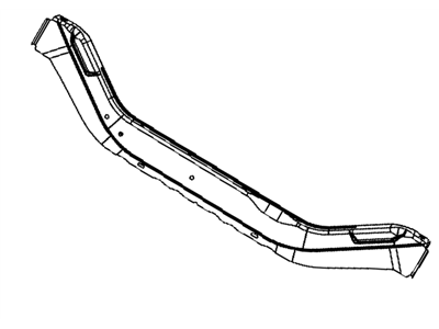 Mopar 5076459AC Crossmember Radiator 5076459AC Mopar Crossmember Radiator Illustration 1 of 1