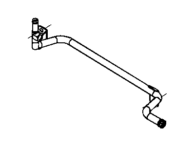 68086394AA Mopar Tube Heater Core Illustration 1 of 1