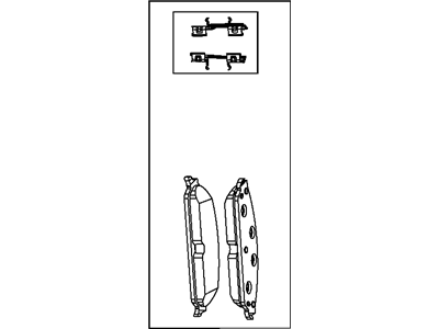 Dodge 5142559AB PAD KIT Front Disc Brake Includes Clips