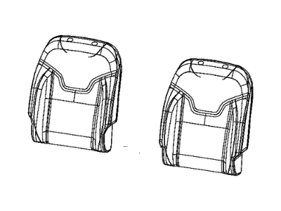 Mopar 6GB43LA8AC Cover Front Seat Back Mopar 6GB43LA8AC Cover Front Seat Back