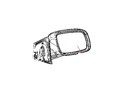 Dodge 1GE001X8AE MIRROR Outside Rearview