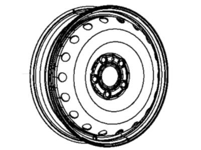 Mopar 4726587AB Wheel Spare Aluminum, Compact Mopar 4726587AB Wheel Spare Aluminum, Compact