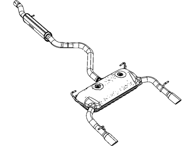 Mopar 52022287AE Muffler And Tailpipe Exhaust