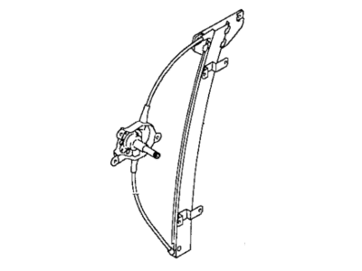 Dodge Colt Window Regulator - MB827402