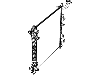 Jeep 55038001AG RADIATOR Engine Cooling NOTE:25 pc min Qty Mix and Match Pallet Program only, Use mopar.com to order, Magneti-Marelli Parts tab