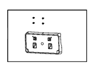 Jeep 68207292AC BRACKET KIT License Plate