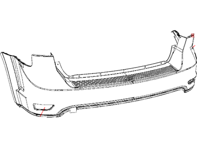 Dodge 1TY36TZZAD FASCIA Rear Upper
