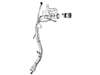Jeep 68365881AB TUBE Fuel Filler