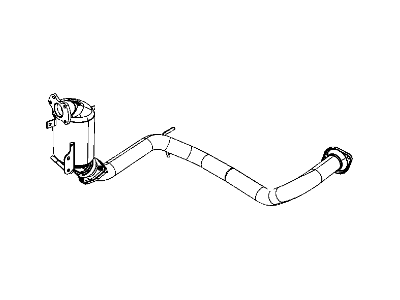 Mopar 68058529AA Converter Exhaust Catalytic 68058529AA Mopar Converter Exhaust Catalytic Illustration 1 of 1