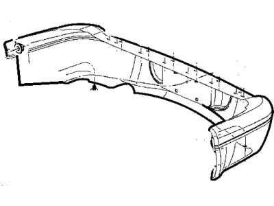 Dodge 1SJ02ZSPAA FASCIA Rear