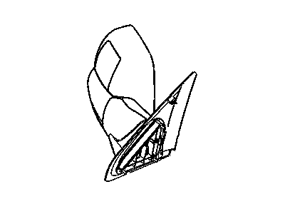 Dodge 55077492AL MIRROR Outside Rearview