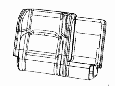 Mopar 7EG20LA3AA Cover Rear Seat Back Right