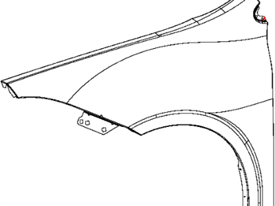 Dodge 68082973AA PANEL Fender