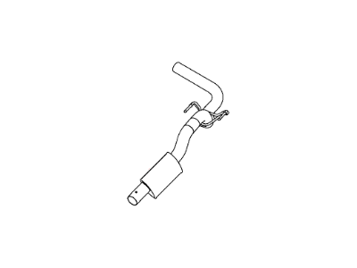 Mopar 5147555AA Resonator And Tailpipe Exhaust