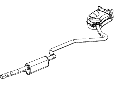 Jeep 68079279AD PIPE AND CONVERTER Exhaust