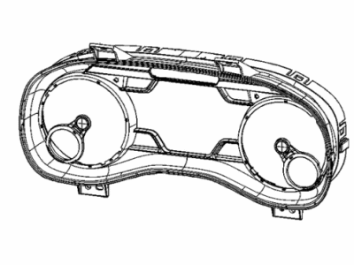 Ram 68427271AA MASK AND LENS Instrument Cluster