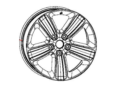 Ram 1UB18GSAAA WHEEL Aluminum