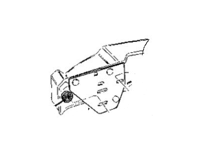 Dodge 4708344 Reinforcement Anchor Plate